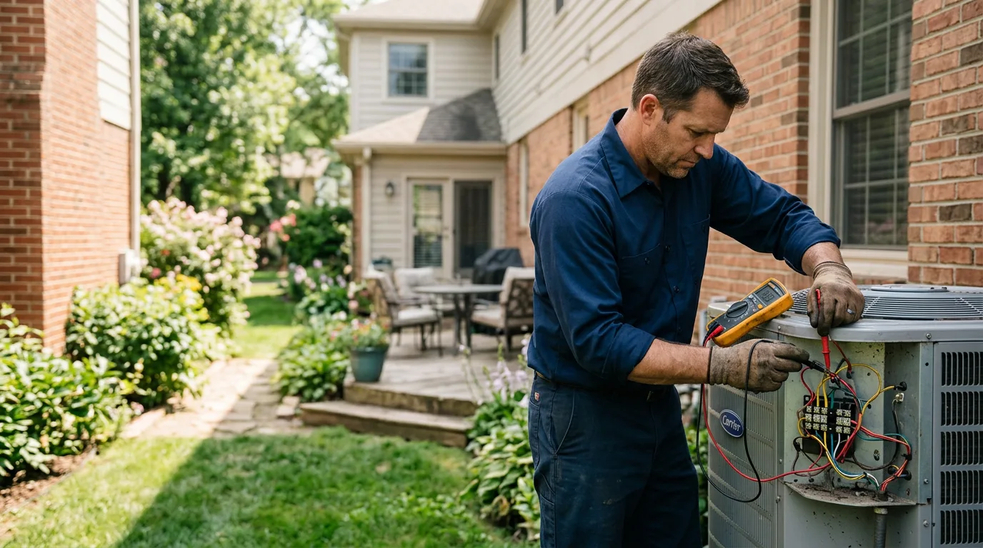 HVAC technician working near Cambridge, KS